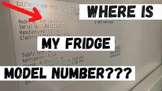 How to find a model number of my fridge  Watch this to discover spots to find fridge model number [upl. by Dove]