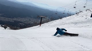 kuni carving turn 2024 snowboard [upl. by Jezabel]