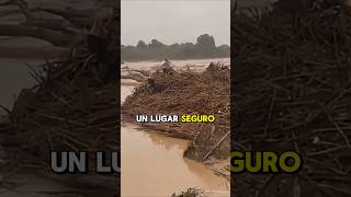 Perro rescatado en las inundaciones 🐶 [upl. by Yelyk]