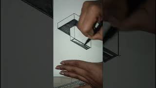 How to Draw 3d Geometric pattern easily Geometric 3d drawinghorizontal simple drawing tutorial [upl. by Jezebel]