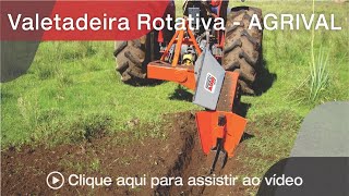 Implemento Agrícola  Valetadeira Agrival 60L  Agrimec [upl. by Savart]