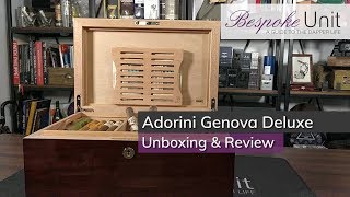 Adorini Genova Deluxe Humidor Unboxing amp Review Full Kitout Luxury [upl. by Loren164]