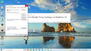 How to Disable Proxy Settings on Windows 10 [upl. by Maharg]