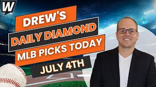 MLB Picks Today Drew’s Daily Diamond  MLB Predictions and Best Bets for Thursday July 4 2024 [upl. by Eneg]