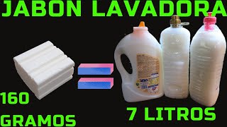 Como hacer detergente para la lavadora🥰 ✅ CASERO ✅con pastilla de Jabón natural🧼🧼 [upl. by Llecrad842]