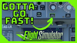 Expedite Mode EXPLAINED  NEW FEATURE  Microsoft Flight Simulator  A32NX  Flight Control Unit [upl. by Ordnas]