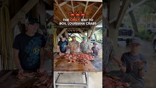 🦀 HOW LOUISIANA CRABBERS COOK CRABS [upl. by Bevon]