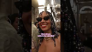 ALICIA KEYS REACTS TO THE DIOR CRUISE COLLECTION shorts [upl. by Fitzger]