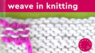 HOW TO WEAVE IN ENDS Step by Step Slowly with Studio Knit [upl. by Hiram]