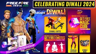 Diwali Event 2024🥳🤯  free fire new event  Ff New Event  Upcoming events in free fire [upl. by Adelbert]