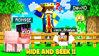 MINECRAFT HIDE amp SEEK BUT I SECRETLY CHEAT 😱 [upl. by Aziul]