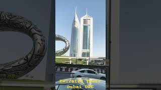 Emirates Tower View Dubai UAE \\ Emirates Office Tower and Jumeirah Emirates Towers Hotel [upl. by Satsok]