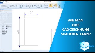 Wie man eine CAD Zeichnung skalieren kann DEUTSCH [upl. by Einwat19]