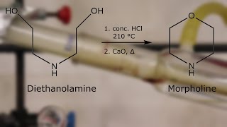 Morpholine Preparation from Diethanolamine [upl. by Ailedroc]