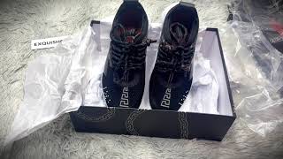 2024 Christmas Gift Real VS Fake VERSACE Chain Reaction Sneakers unboxing checking [upl. by Gabrielle299]