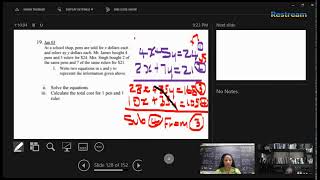 CSEC Math Algebra Worded Problems Simultaneous Linear Equations [upl. by Naashom]