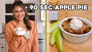 90 Second Low Carb Apple Pie Sugar Free amp You Wont Even Miss the Apples [upl. by Hwang]