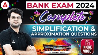 Complete Simplification amp Approximation for Bank Exam 2024  Maths by Navneet Tiwari [upl. by Reena]