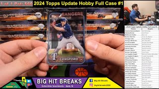 2024 Topps Update Hobby Full Case 1 12 Boxes  Langford Clear RC 10  Votto Gold Auto 25 [upl. by Sanferd]