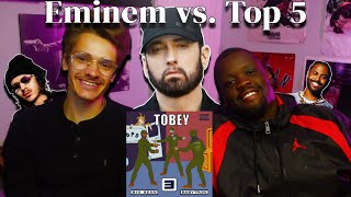 HE DISSED WHO  EMINEM  TOBEY REACTION [upl. by Neelrahc]