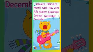 January February song months of the year song staylittlechannel kindergarten [upl. by Eimak941]