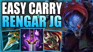 THIS IS HOW YOU CAN EASILY HARD CARRY GAMES WITH RENGAR JUNGLE  Gameplay Guide League of Legends [upl. by Zink]