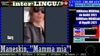 Maneskin quotMamma miaquot   TG1 musica 03 OTTobre 2021  anteprima della nuova canzone [upl. by Airamak]