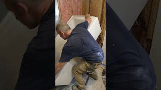 American Standard Tub Installation diy plumbing shorts [upl. by Camden885]