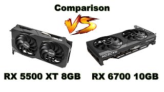 GPU Comparson RX 5500 XT 8GB vs RX 6700 10GB  R6S Benchmark [upl. by Ytirehc859]