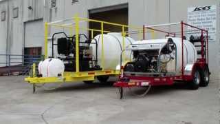 7000 PSI dieselpowered pressure cleaner mounted on a custom 14 trailer Dan Swede 6162504039 [upl. by Drofkcor]