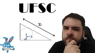 L23Q23 UFSC2012 Calcule a área em cm² de um triângulo retângulo cuja hipotenusa mede 10 cm e [upl. by Mighell]