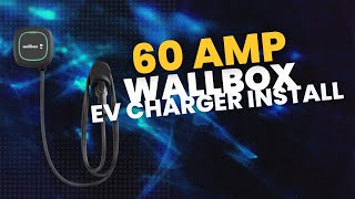 60A Wallbox EV Charger Installation ev electric electrician sparky [upl. by Yevette]