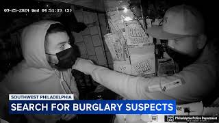 2 sought after string of burglaries caught on video across Philadelphia [upl. by Sirraf]