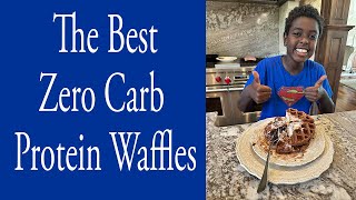 The BEST Zero Carb Protein Waffles [upl. by Aleahc]