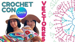 Patrones de crochet en canva Gráficos Nueva plantilla [upl. by Timmie256]