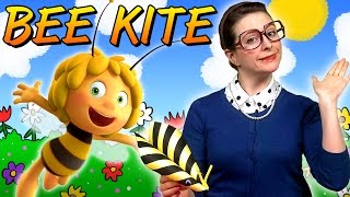 Maya The Bee  Bee Kite Craft  Crafts for Kids with Crafty Carol at Cool School [upl. by Draude]