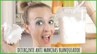 Detergente casero anti manchas blanqueador  Limpiador de juntasbaños [upl. by Madella582]