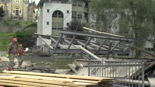 Reportage  Inondation du Sanctuaire de Lourdes  24 juin 2013 travaux et pèlerinages [upl. by Kajdan]