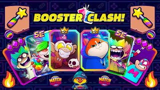 FREE BOOSTERS on BOOSTER CLASH x6 BEST BOOSTERS  Color Crush  Rainbow [upl. by Ettenwad]