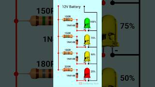 12V battery charging level indicator  Battery charger batterycharger diy [upl. by Benkley]