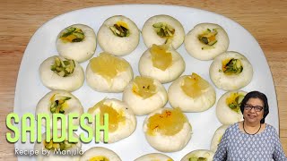 Sandesh Bengali Sweet Recipe by Manjula [upl. by Tabina]