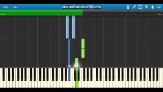 Puff The Magic Dragon Synthesia Piano [upl. by Angid76]