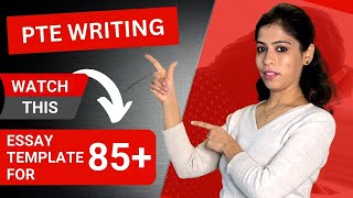 PTE Writing Essay Template for 85  PTE NEW Essay template 2024  PTE Made Easy [upl. by Merna689]