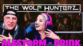 ALESTORM  Drink Official Video Napalm Records  THE WOLF HUNTERZ Reactions [upl. by Aisanat]