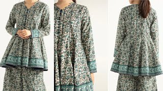 16 Pannel کلیوں والی short designer frock tutorial  Pannel frock cutting and stitching [upl. by Adni]