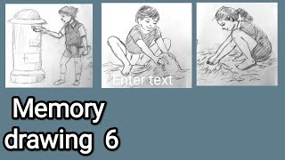 Preparation for Elementary  Intermediate drawing grade exam Memory drawing 6 [upl. by Hairas421]