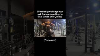 Life when you change your split from push pull legs to ccc chest chest chest gym chest sub [upl. by Affer]