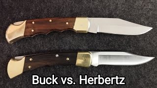 Buck 110 vs Herbertz 207713  Oh mein Gott [upl. by Enelkcaj]