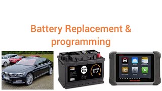 How to Fit amp programme Stop Start AGM change Battery on modern cars VW Passat B8 EFB Programming [upl. by Lerred]