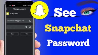 How to See Snapchat Password  How to find out my snapchat password [upl. by Richart]